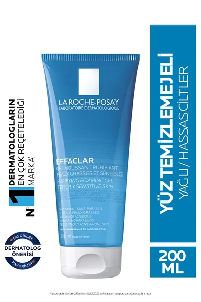La Roche Posay Effaclar Gel Akne Eğilimli Yağlı Ciltler Için Sabun Içermeyen Temizleyici Jel 200ml ürün görseli 1