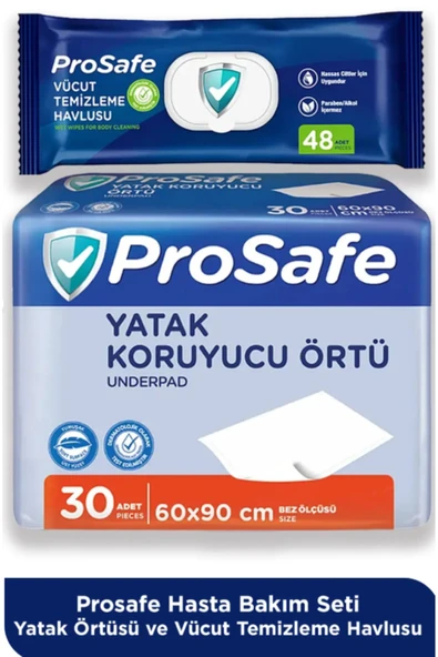 HASTA BAKIM SETİ VÜCUT TEMİZLEME HAVLUSU 48Lİ-YATAK KRUYUCU ÖRTÜ 60X90 30 LU ürün görseli 1