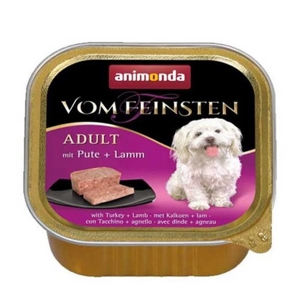 Animonda Vom Feinsten Hindili ve Kuzulu Yetişkin Köpek Konservesi 150Gr ürün görseli 1
