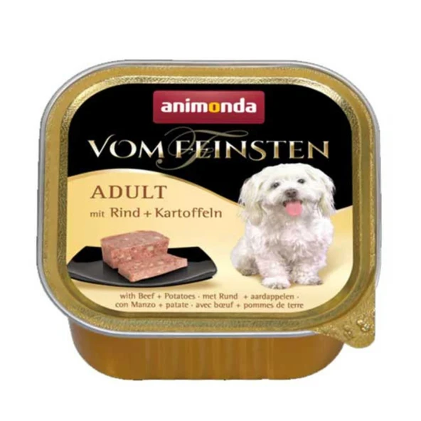 Animonda Vom Feinsten Biftekli ve Patatesli Yetişkin Köpek Konservesi 150Gr ürün görseli 1