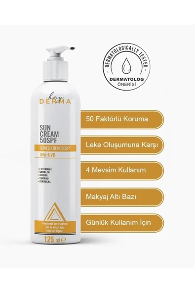Su Bazlı Mineral Filtreli Spf50 Pa Uva Uvb Yüksek Koruma Leke Karşıtı Yağsız Güneş Kremi 125 ml ürün görseli 1