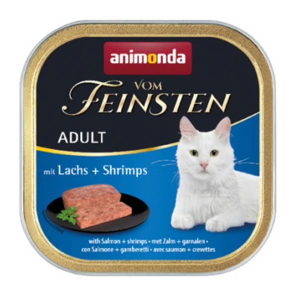 Animonda Vom Feinsten Somonlu ve Karidesli Yetişkin Kedi Konservesi 100Gr ürün görseli 1