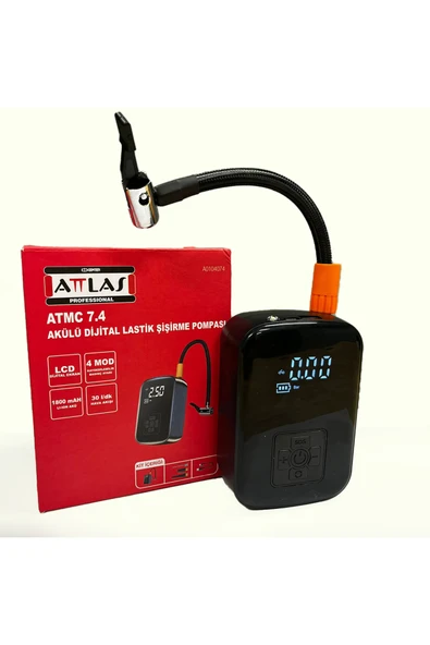 Attlas TMC 7.4 Lastik Şişirme Akülü Dijital ürün görseli 1