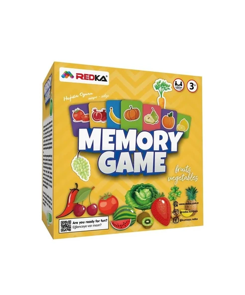 Redka Memory Game 56283 Meyve ve Sebzeler ürün görseli 1