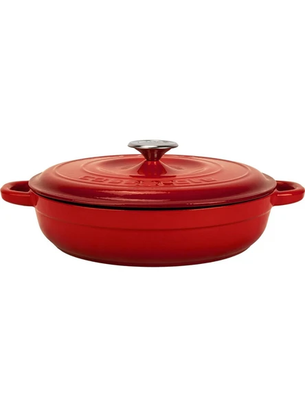 Lava New Heritage Kırmızı 28 cm Basık Döküm Tencere ürün görseli 1