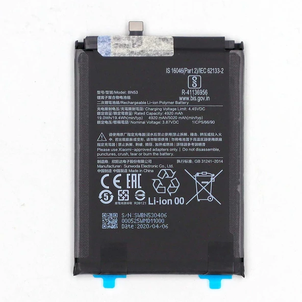 Xiaomi Redmi Note 10 Pro BN53 Orijinal Batarya ürün görseli 1