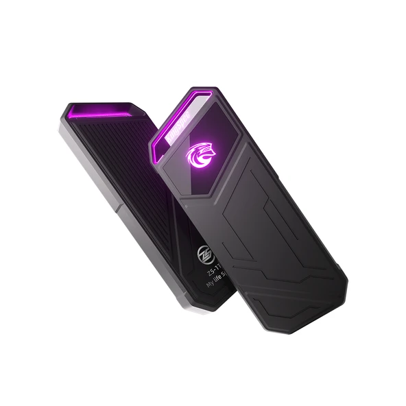 KingSpec Z5 Taşınabilir SSD 1TB, 2090MB/s Metal RGB Kasa USB-C ürün görseli 1