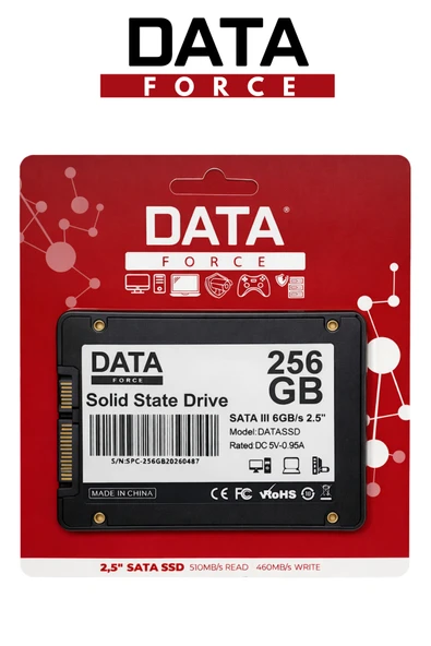 PTTAVM: DataForce 256GB SSD 2.5inç SATA 3 Hızlı Açılış, Sessiz