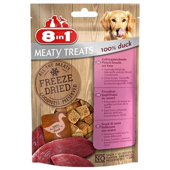 8in1 Freeze Dried Ördekli Doğal Ödül 50 Gr ürün görseli 1