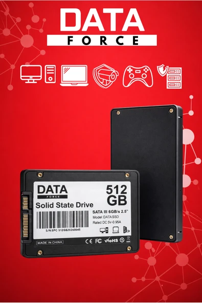 DataForce 512GB SSD 2.5” SATA III – Hızlı Açılış, Sessiz - Resim 6