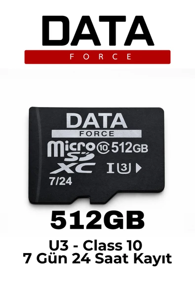 DataForce 512GB U3 Hafıza Kartı | Kamera, Telefon ve DVR Uyumlu ürün görseli 1