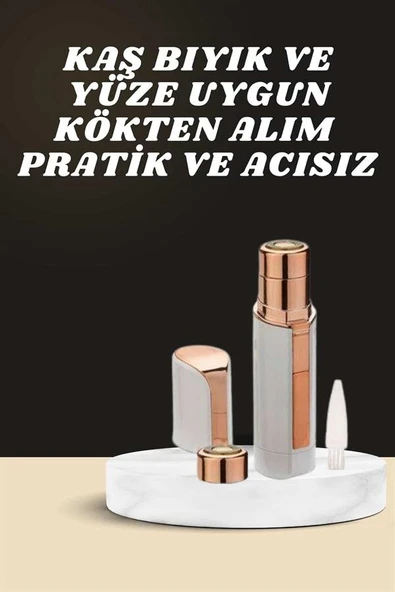 KAŞ BIYIK VE YÜZ EPİLASYON ALETİ VE TİTREŞİMLİ YÜZ TEMİZLEME MASAJ ALETİ İKİLİ SET ürün görseli 1