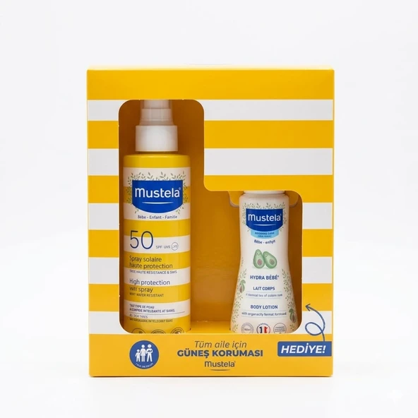 Mustela Set - Very High Protection Güneş Spreyi SPF50+ 200 ml + Losyon 100 ml ürün görseli 1
