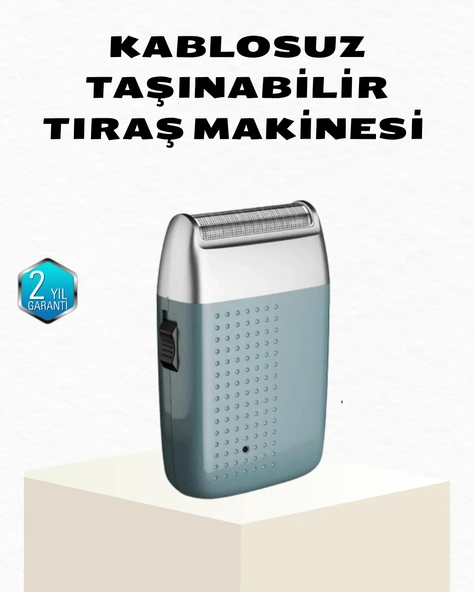 Şarjlı Kuru Kullanım Tıraş Makinesi - Kablosuz Taşınabilir ürün görseli 1