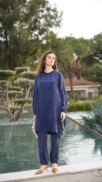 Misswhence Tunik Takım 39018 İNDİGO - Resim 2