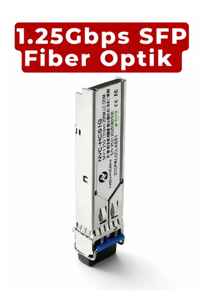 NOVACOM SFP 1.25G 1310nm 20KM LC SM DDM Fiber Optik Modül ürün görseli 1