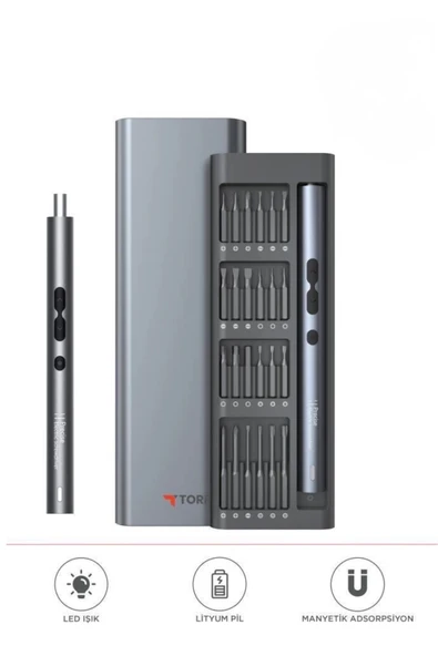 Torima TTS-04 Şarjlı Tornavida Seti - Profesyonel Telefon ve Elektronik Tamir Kiti ürün görseli 1
