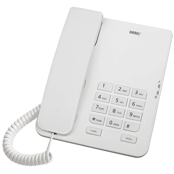 Karel TM-140 Kablolu Ekransız Krem Masaüstü Telefon ürün görseli 1