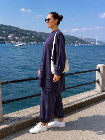 Misswhence Tunik Takım 39018 MOR - Resim 2