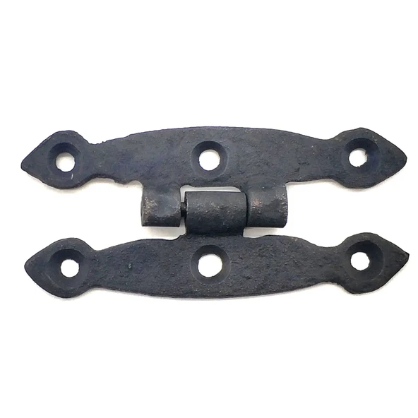 Antika Tarz Dekoratif Pirinç Dar Menteşe - 75x39 Mm, Oksit ürün görseli 1