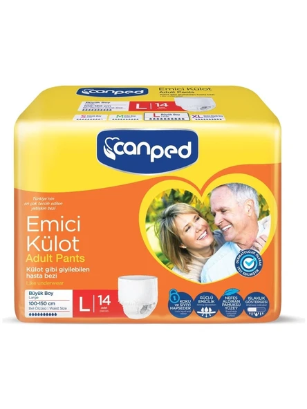 Canped Emici Külot Büyük L Boy 110-150 Cm 14 Lü ürün görseli 1