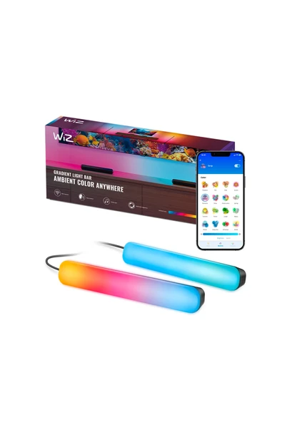 Wiz 2'li Gradient Işık Barı - Siyah (30 cm) ürün görseli 1