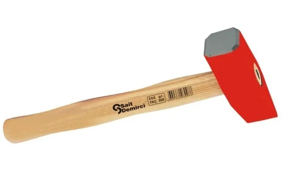 Taşçı Keski Çekiç 1000 Gr - Boyalı, Ahşap Saplı ürün görseli 1