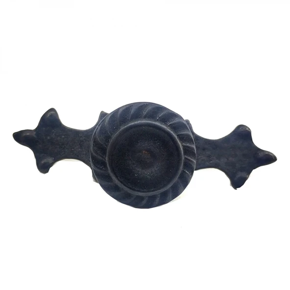 Antika Tarz Dekoratif Pirinç Çizgili Düğme - 35x100 Mm, Büyük, Oksit ürün görseli 1
