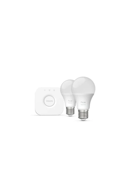 Philips Hue Essential 2'li E27 Ampul Başlangıç Seti 806 Lumen - Resim 3