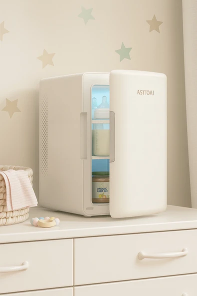 AstroAI Mini Buzdolabı 6L – Isıtma & Soğutma Özellikli (12V/220V, Ev & Araç Kullanımı) ürün görseli 1