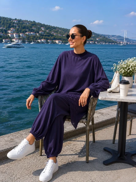 Misswhence Tunik Takım 39018 MOR - Resim 4