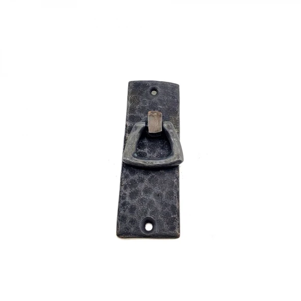 Antika Tarz Dekoratif Pirinç Dik Dövme Mobilya Kulbu - 90x31 Mm, Oksit ürün görseli 1