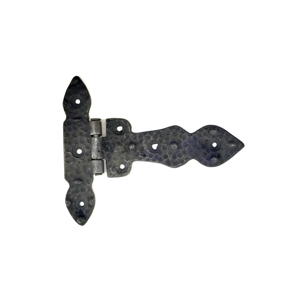 Antika Tarz Dekoratif Pirinç Kuyruklu Düğmeli Menteşe No1 - 117x142 Mm, Oksit ürün görseli 1