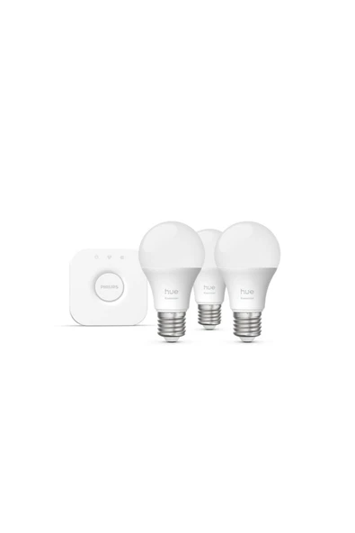 Philips Hue Essential 3'lü E27 Ampul Başlangıç Seti 806 Lumen - Resim 3