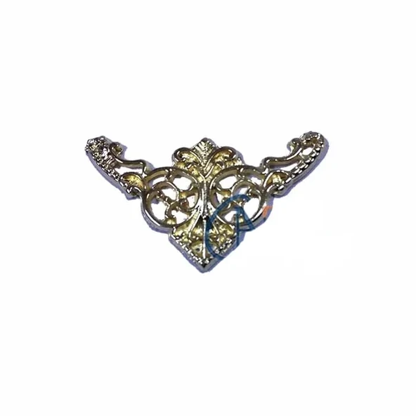 Dekoratif Köşe Süsü, Köşelik - Küçük, 19x34mm, Sarı, 1 Adet ürün görseli 1