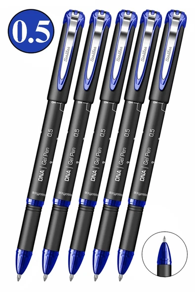 Mavi Pilot Kalem DNA Gel Pen 5 Adet Scrikss Pilot Kalem 0.5mm Roller Uç Pilot Kalem İnce Uçlu Likit Mürekkepli Pilot ürün görseli 1