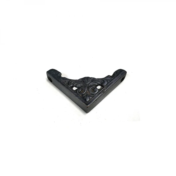Antika Tarz Dekoratif Pirinç Köşe Süsü - 58x58 Mm, Oksit ürün görseli 1