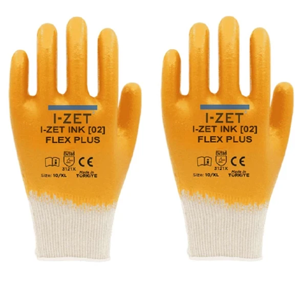 I-zet Ink02-flex Plus Pamuk Likralı Örme Eldiven 288 Adet No:9 9  - L ürün görseli 1