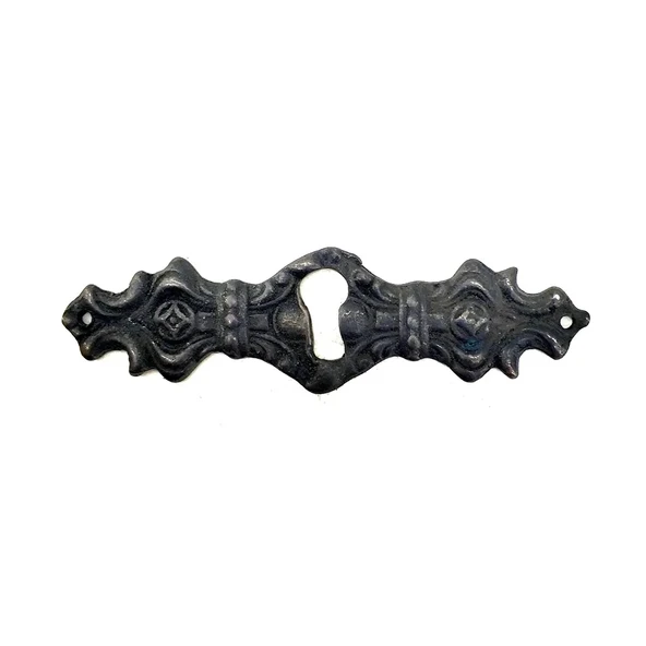 Antika Tarz Dekoratif Pirinç Anahtar Ağızlığı -  28x104mm, Oksit ürün görseli 1
