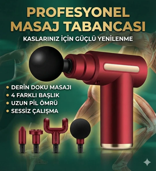 4 Başlıklı 6 Kademeli Titreşimli Şarjlı Mini Masaj Aleti ürün görseli 1