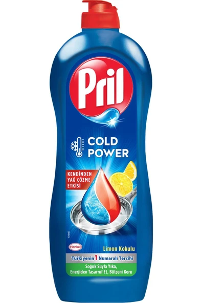 Pril 675 gr Sıvı Bulaşık Deterjan Cold Power Limon - Resim 2