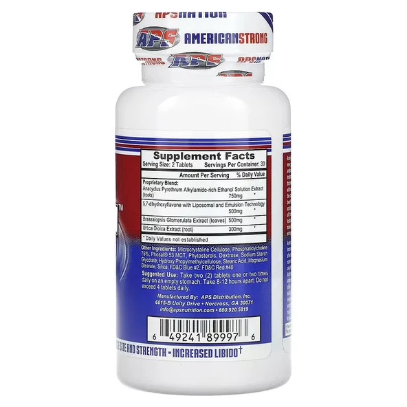 Aps Nutrition Arimigen Aromatest Pct Test Booster 60 Tablet - Resim 2
