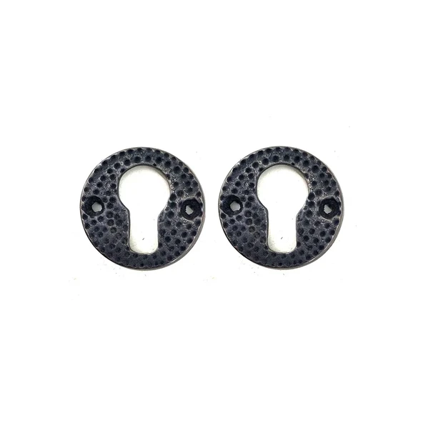 Antika Tarz Dekoratif Pirinç Oda Kilit Rozeti - 49mm, Oksit ürün görseli 1
