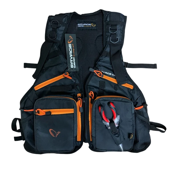 Savage Gear Pro-Tact Spinning Vest Balıkçı Yelek (Çift Organizer Kutulu ve Balıkçı Penseli) ürün görseli 1