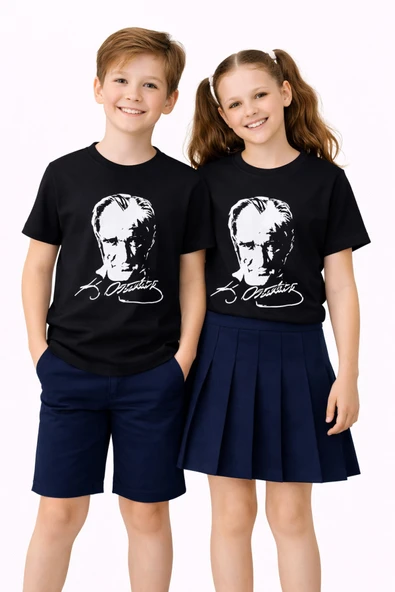 Atatürk Baskılı Çocuk Tişört BGL-ST05506 ürün görseli 1
