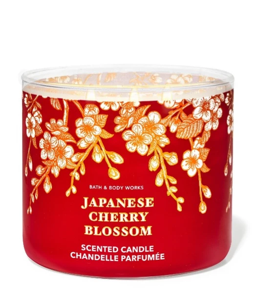 Bath & Body Works Japanese Cherry Blossom Büyük Mum 411 G ürün görseli 1