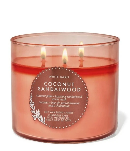 Bath & Body Works Coconut Sandalwood Büyük Mum 411 G ürün görseli 1