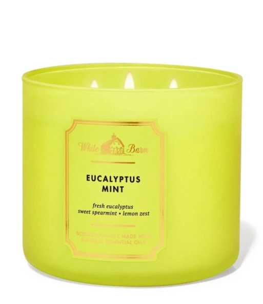 Bath & Body Works Eucalyptus Mint Büyük Mum 411 G ürün görseli 1