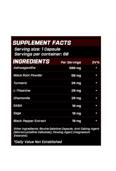 Grimlabs Ashwagandha 60 Kapsül - Resim 2