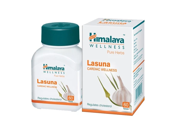 Himalaya Lasuna Cardiac Garlic Regulates Cholesterol 60 Tablet ürün görseli 1